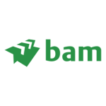 BAM green logo in white circle
