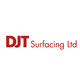 DJT Surfacing Ltd logo in white circle
