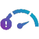 high priority symbol with an exclamation icon over the top