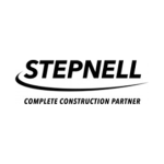 Stepnell logo in a white circle